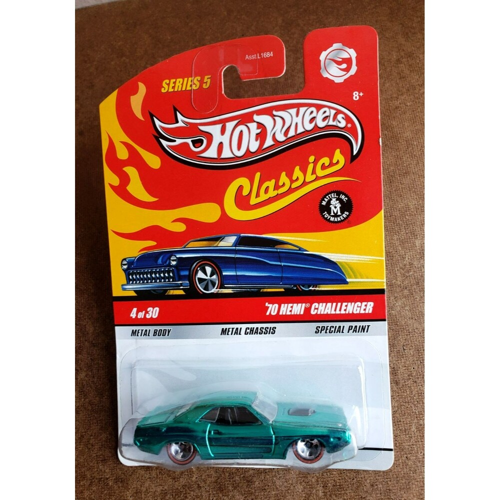 2009 Hot Wheels '70 HEMI DODGE CHALLENGER Green ZAMAC Base Classics 5 4/30 RL5SP